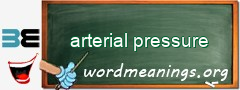 WordMeaning blackboard for arterial pressure